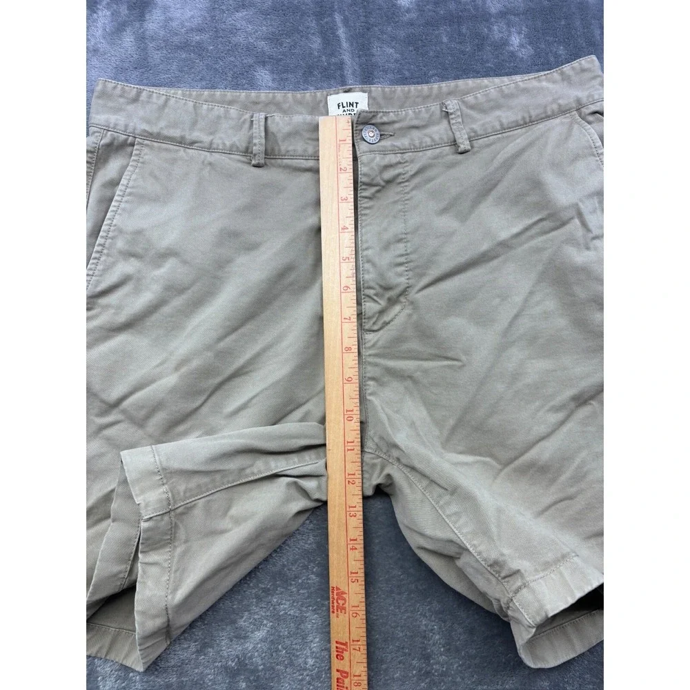 Flint And Tinder Shorts Mens 34 Khaki 365 Chino Stretch Huckberry Soft Casual